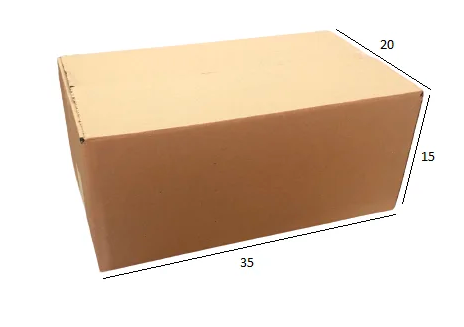 Caixa de Papelão para Transporte e Mudança N.15 35x20x15 cm Parda (1 unid)