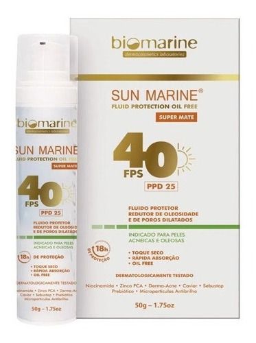 Sun Marine Fps40 Controlador De Oleosidade 50g Biomarine