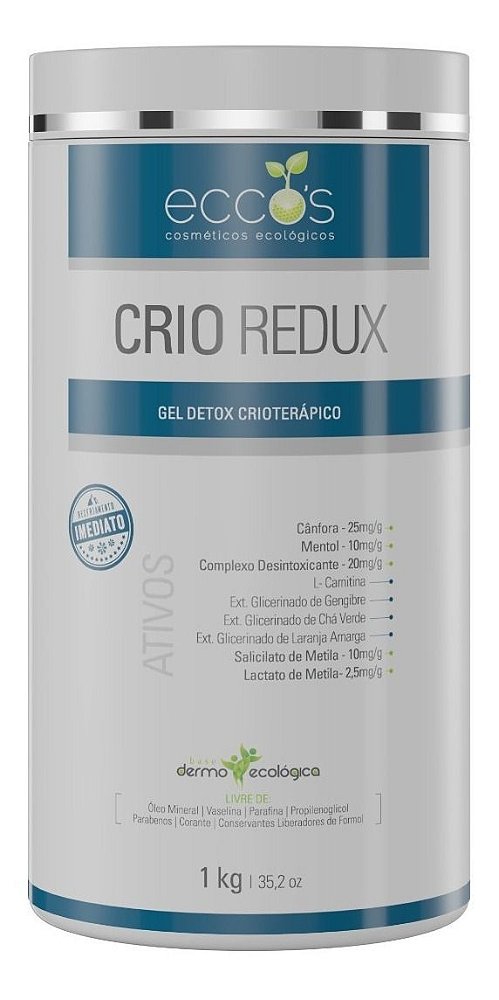 Crio Redux - Gel Crioterápico e Desintoxicante 1kg Eccos