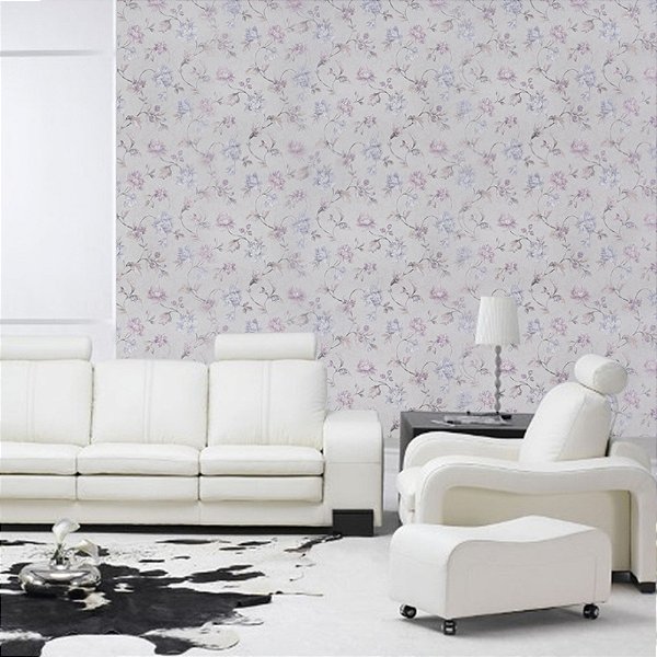Papel de Parede Texturizado Floral - PP255-1