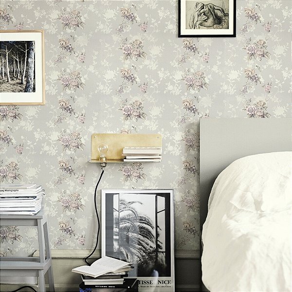 Papel de Parede Texturizado Floral - PP239-1