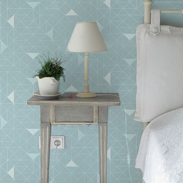 Papel de Parede Texturizado Geométrico Triângulos - PP225-1