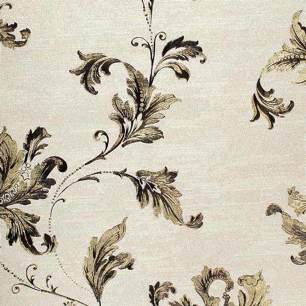 Papel de Parede Texturizado Arabesco Folhas Eiffel - PP219-1