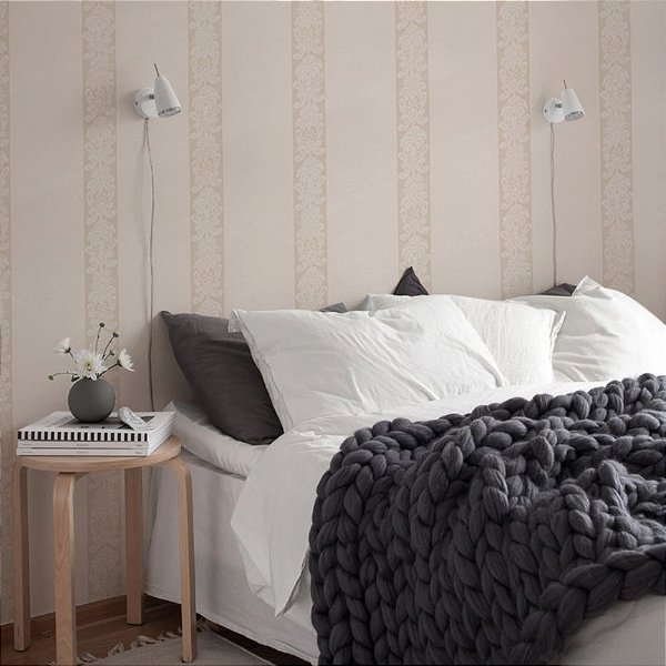 Papel de Parede Texturizado Listrado Oubite - PP134-1