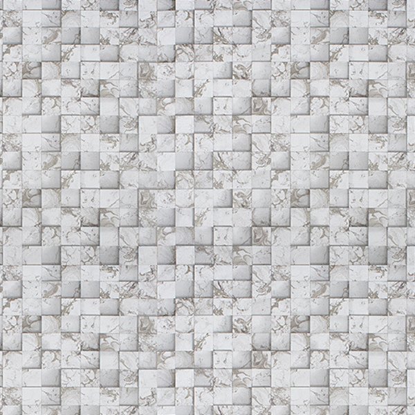 Papel de Parede Texturizado Imitação de Mármore Geométrico - PP348