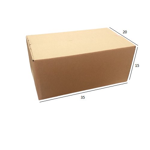Caixa de Papelão para Transporte e Mudança N.15 35x20x15 cm Parda (Pacote c/ 10 unids)