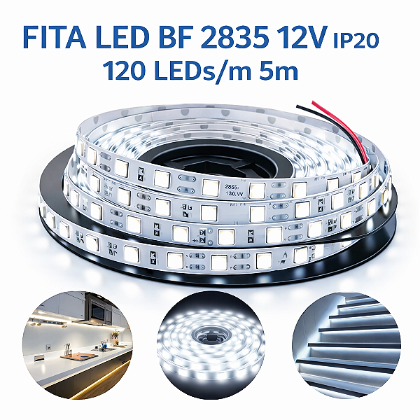 FITA LED BF 2835 12V IP20 120 LEDs/m 5m