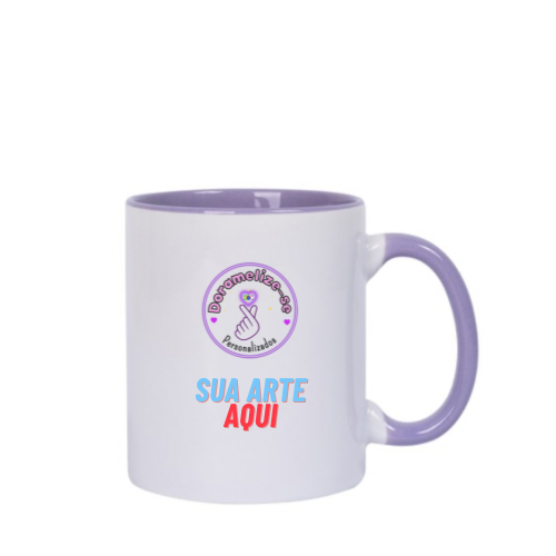 CANECA LILÁS - PERSONALIZE DO SEU JEITO