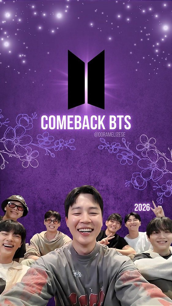 Plano de Fundo Celular Comeback BTS 2026