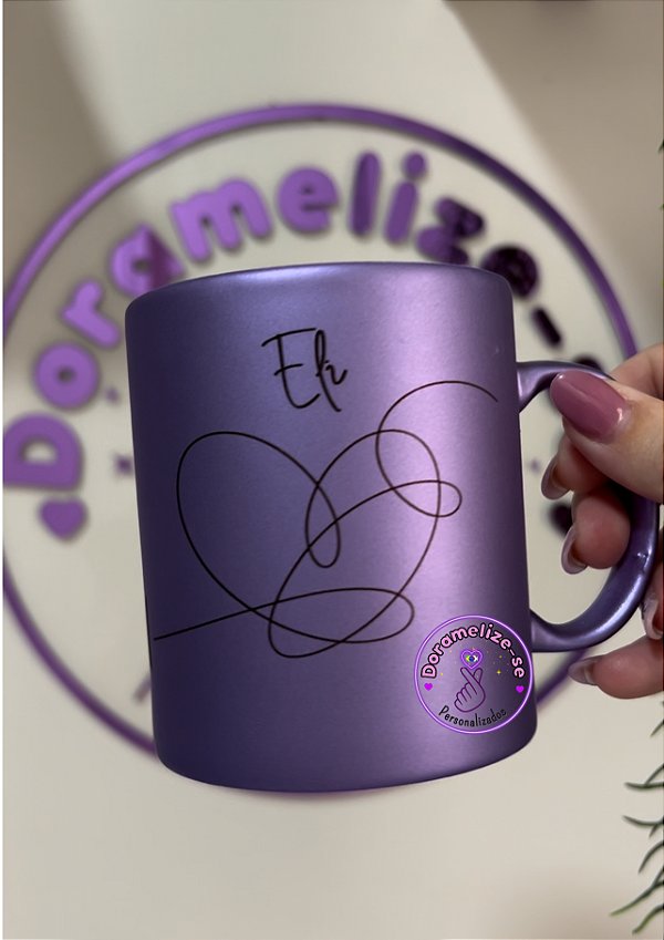 CANECA FOSCA LILAS BTS - Love Myself