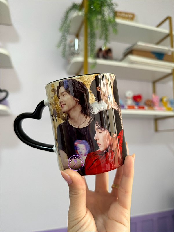 Caneca alça coração - Yoongi/ Suga