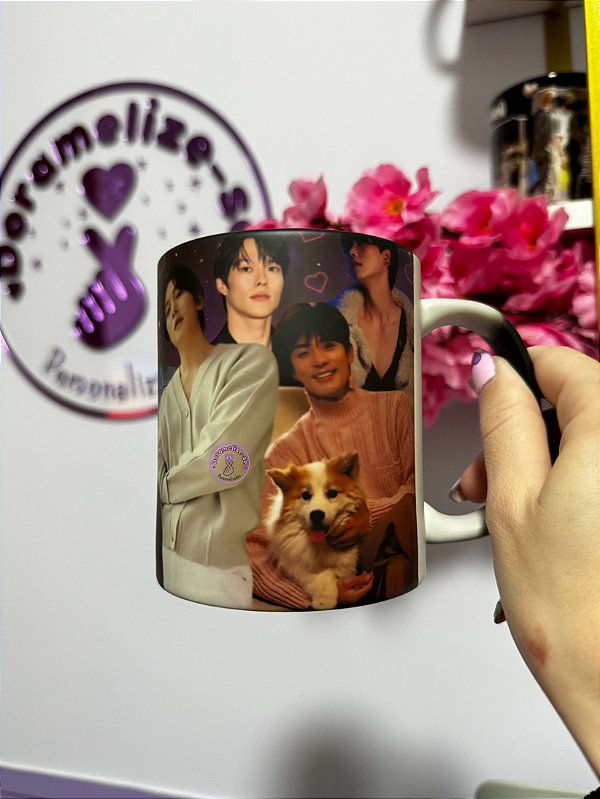 CANECA MÁGICA PRETA- OPPAS COREANOS