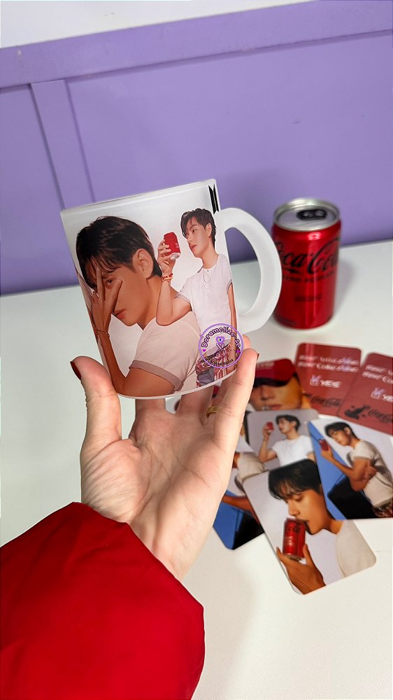 Kit Especial Vibe K-pop: Caneca + 7 Photocards