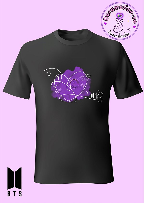 Camiseta Preta - BTS 12YEARS