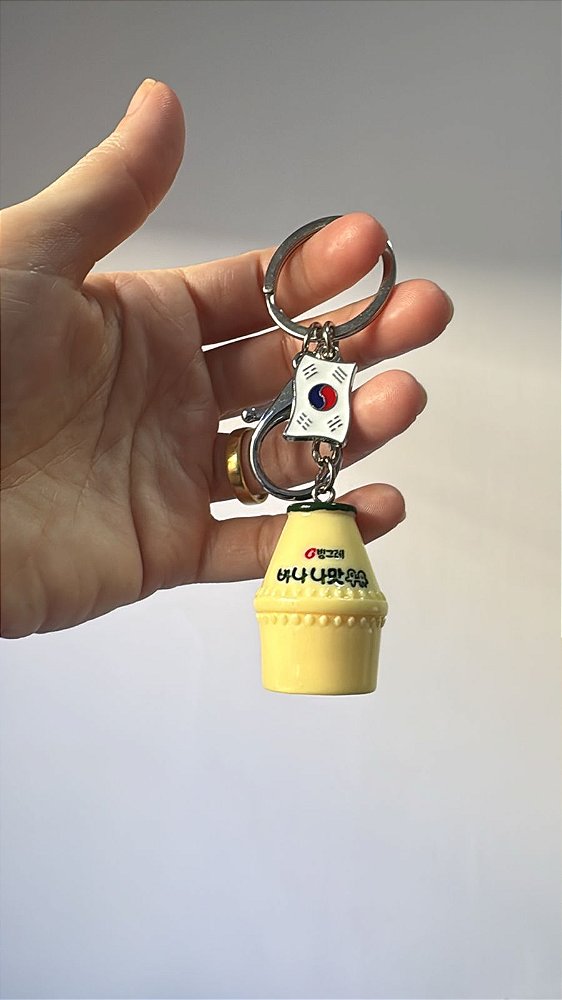 Chaveiro leite de banana