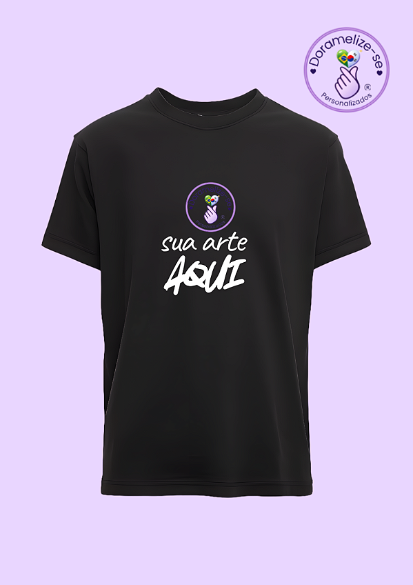 Camiseta Preta Personalize do seu jeito