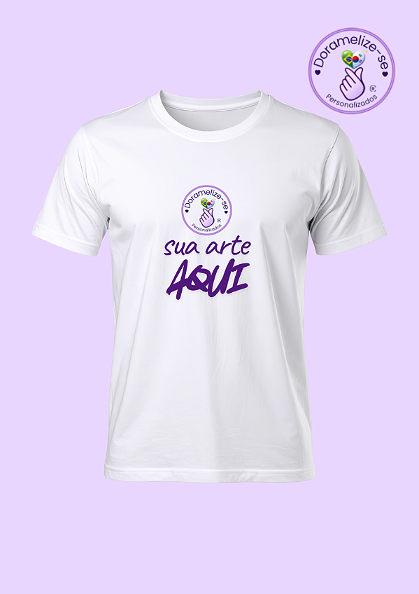 Camiseta Branca Pernalize do seu jeito