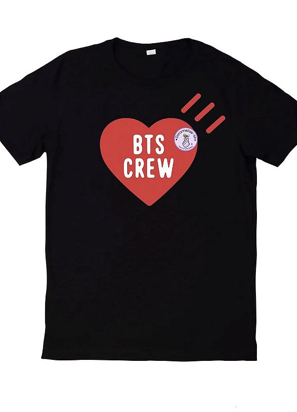 CAMISETA PRETA BTS CREW