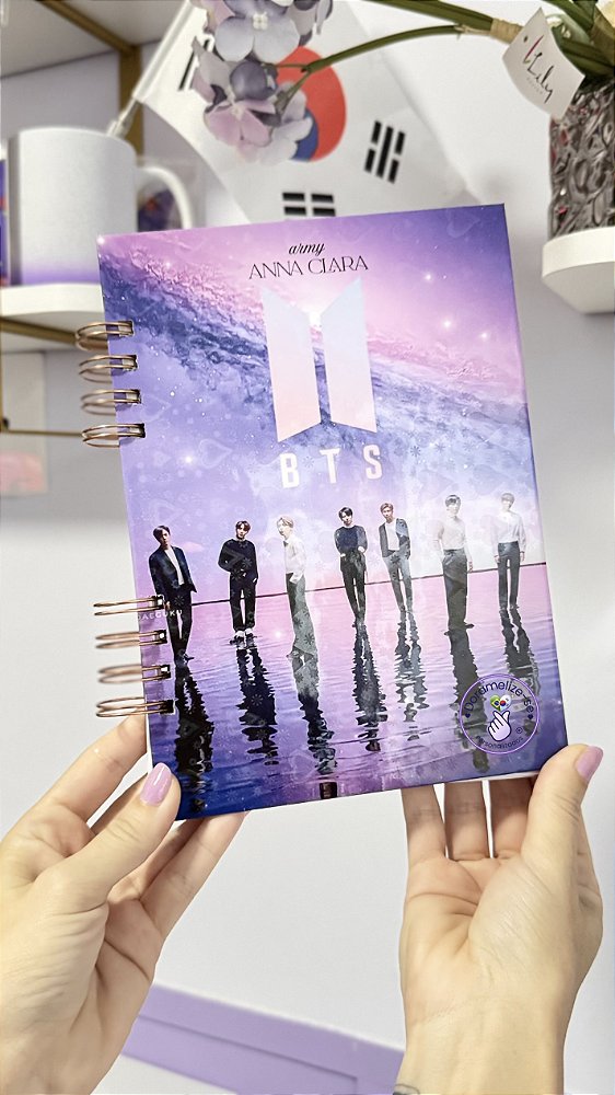 CADERNO BTS PERSONALIZE DO SEU JEITO