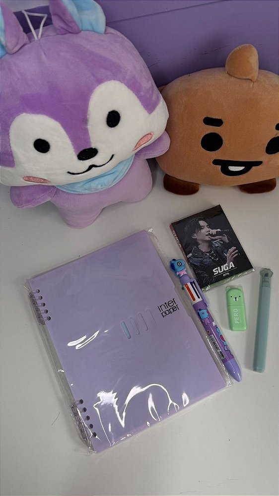 Kit Papelaria fofa - Mang e Suga