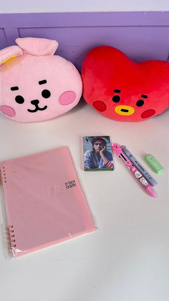 Kit Papelaria fofa - Cooky e Tata