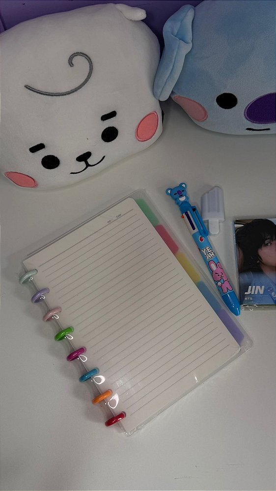 Kit Papelaria fofa - Koia e Jin