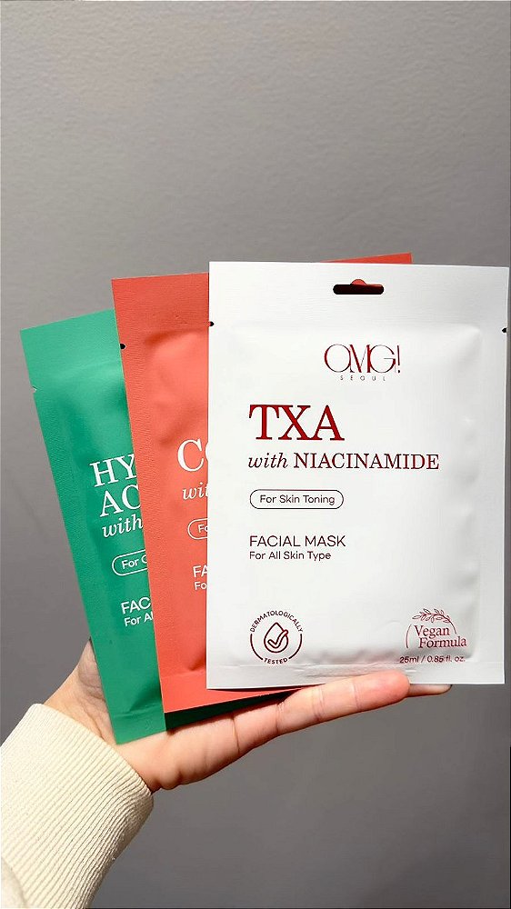 Máscara Facial TXA com Niacinamida – OMG! Seoul