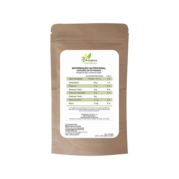 Kit 3 Gengibre em Pó Premium 200g À Orgânica