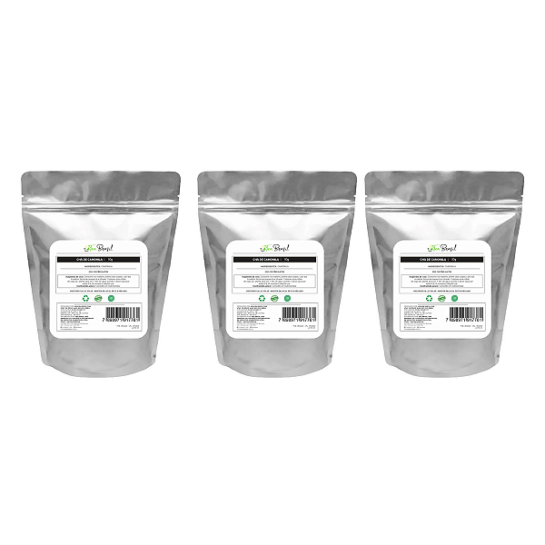 Kit 3 Chá De Camomila Gourmet Tea Brasil 50g
