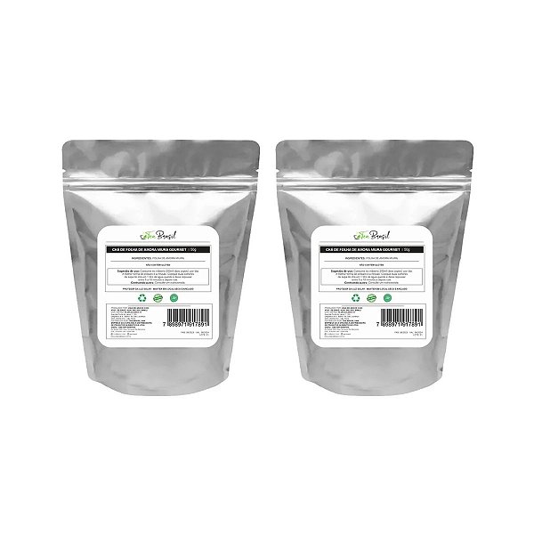 Kit 2 Chá De Folha de amora Miura Gourmet Tea Brasil 50g