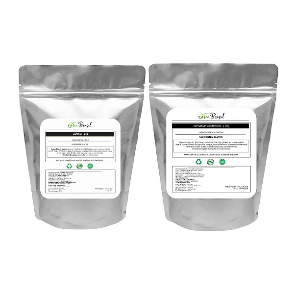 Kit Sossego: Chá Jasmim 30g + Chá Alfazema ( Lavanda ) 30g
