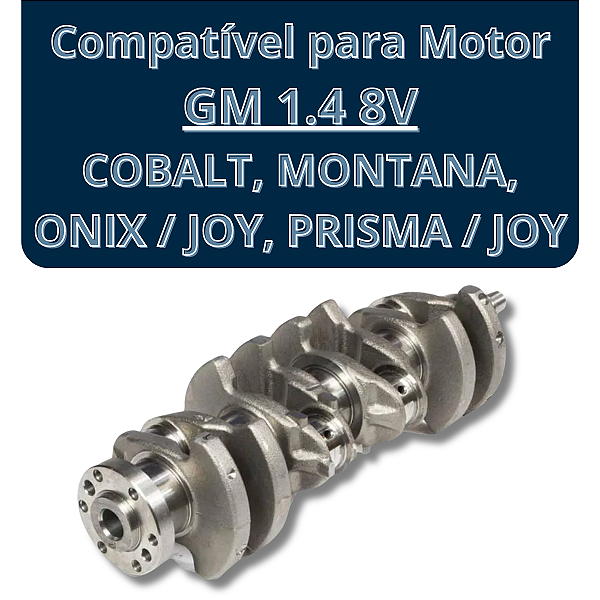 Gm R Virabrequim Gm 1.4 8v Corsa Celta Montana Onix Prisma Novo Original ...