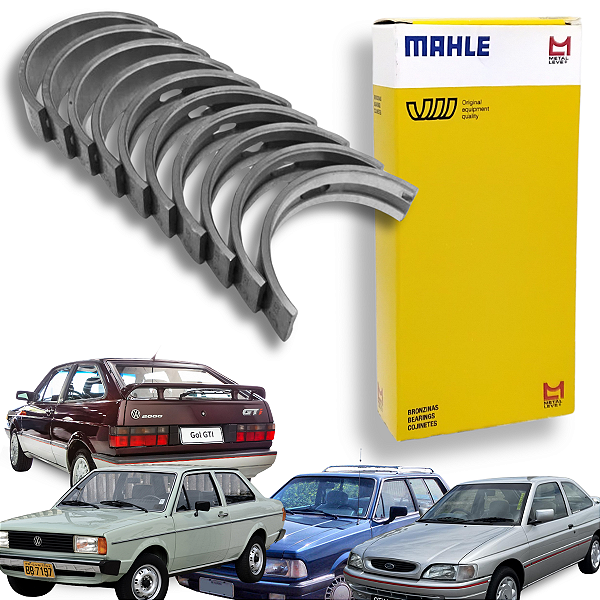 Bronzina de Mancal Vw Ford Ap 1.6 1.8 2.0 8V Escort Gol Santana Saveiro Mahle