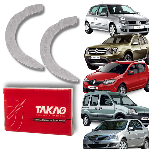 Arruela Encosto Renault Nissan 1.6 16v K4M K7M Livina Clio Sandero Duster Takao