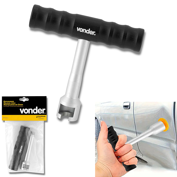 Repuxador Manual Para Martelinho de Ouro 10cm Alumínio Vonder
