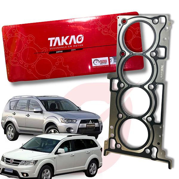 Junta de Cabeçote Mitsubishi Outlander 2.4 16v Chapa Takao