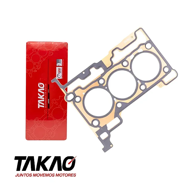 Junta de Cabeçote Ford Ka Ka+ 1.0 12V 3 Cil 2014 em diante Sigma Metalica chapa Takao