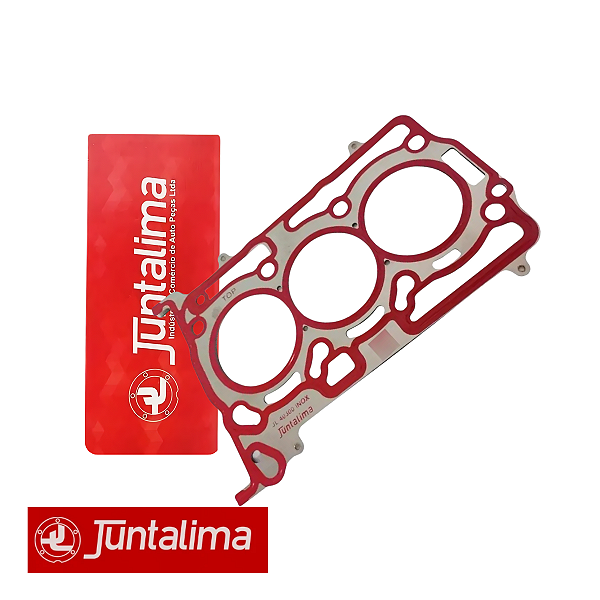Junta De Cabeçote Fiat Argo Mobi Novo Uno 1.0 6v 3 Cilindros 2017 0,54mm Flex Aço Inox JuntaLima