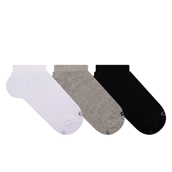 Kit 3 Pares Cano Curto especial - Tam 39 a 44