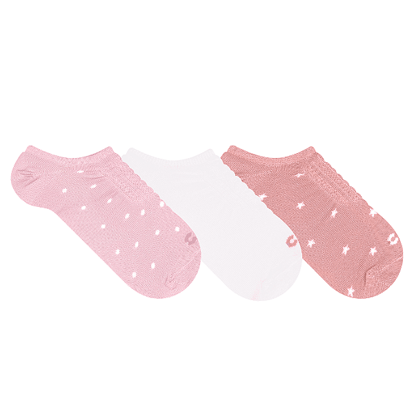 Kit 3 Pares Invisível Retida - Tam 34 a 39