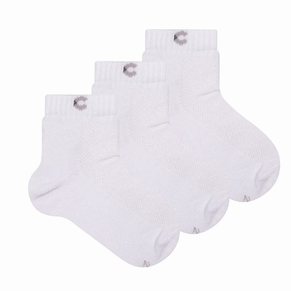 Kit 3 Pares Cano Curto Infantil