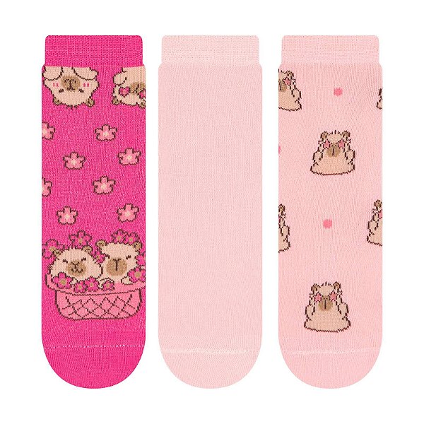 Kit 3 Pares Soquete Infantil
