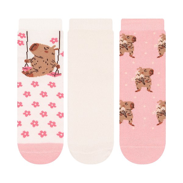 Kit 3 Pares Soquete Infantil