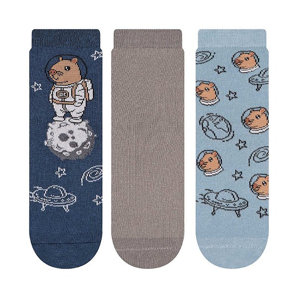 Kit 3 Pares Soquete Infantil