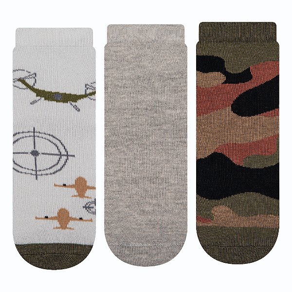 Kit 3 Pares Soquete Infantil