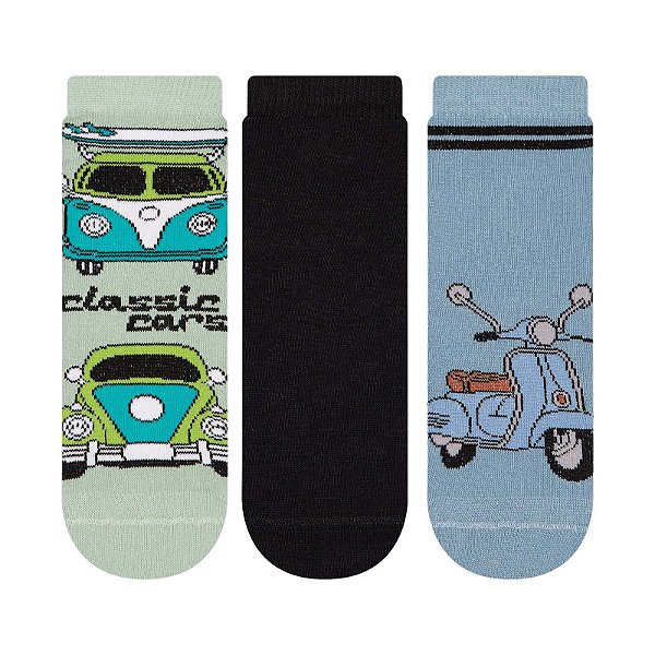 Kit 3 Pares Soquete Infantil