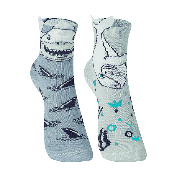 Kit 2 Pares Soquete Infantil 3D