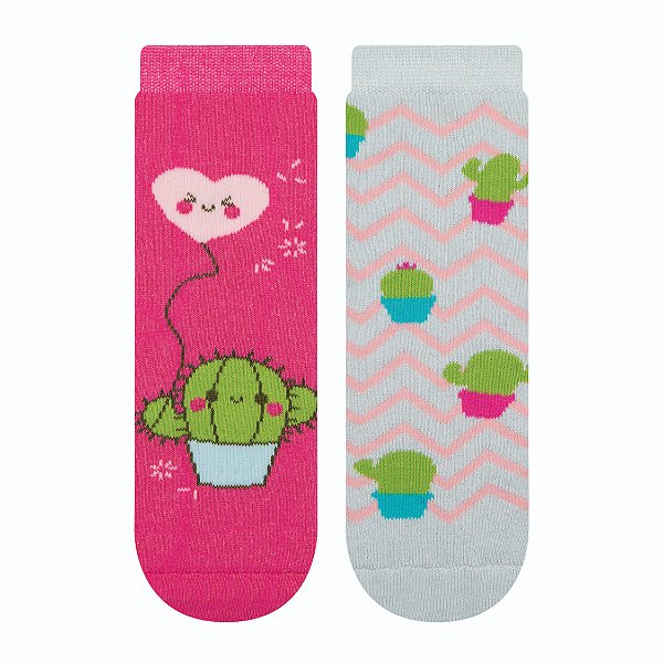Kit 2 Pares Soquete Atoalhada