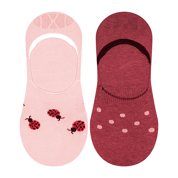 Kit 2 Pares Sapatilha Invisível - Adulto