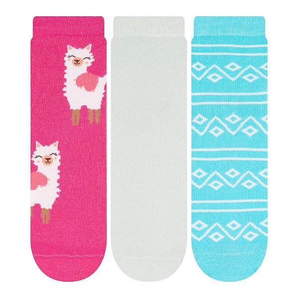 Kit 3 Pares Soquete - Tam 34 a 39